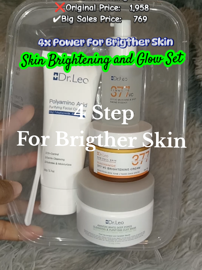 4x Power for Brigther Skin Glow set #drleoph #drleo #fyp 