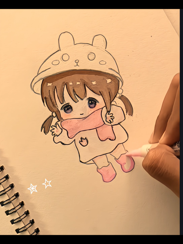 markernya bagus banget>~< cocok buat kalian yg suka coloring✨ #drawing #art #sketch #sketchbook #marker #hightune @hightune 