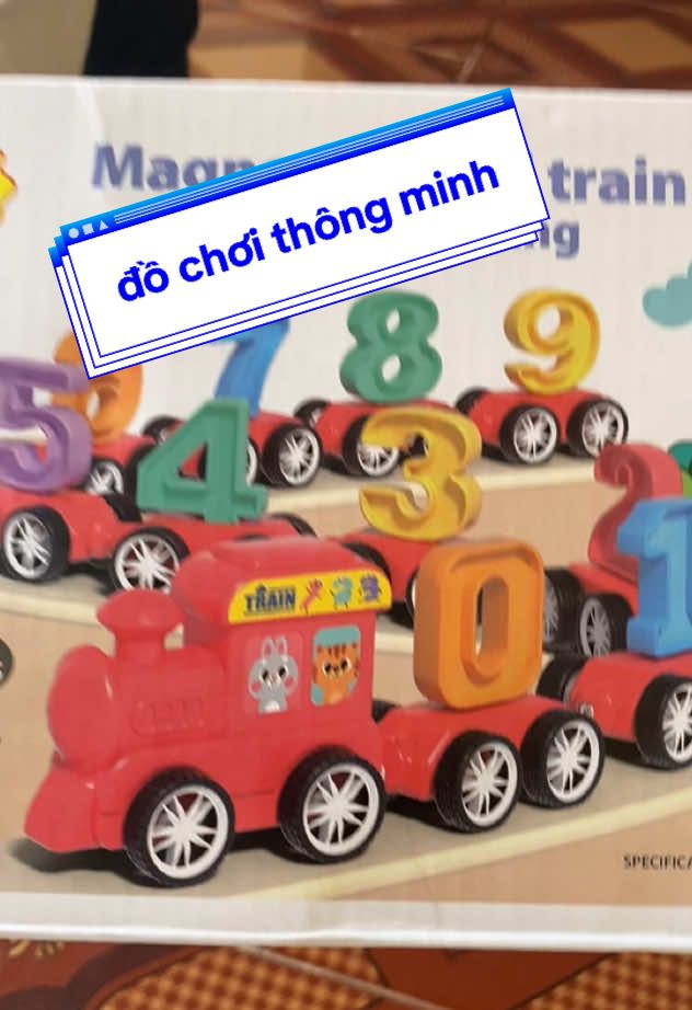 Đoàn tau nam châm số học bằng nhựa cho bé #doantaunamchamchuso #dochoitreem 