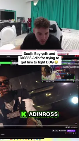 adin is hurt, that’s his boy 😭 #adinross #ddg #adinrossclips #souljaboy 
