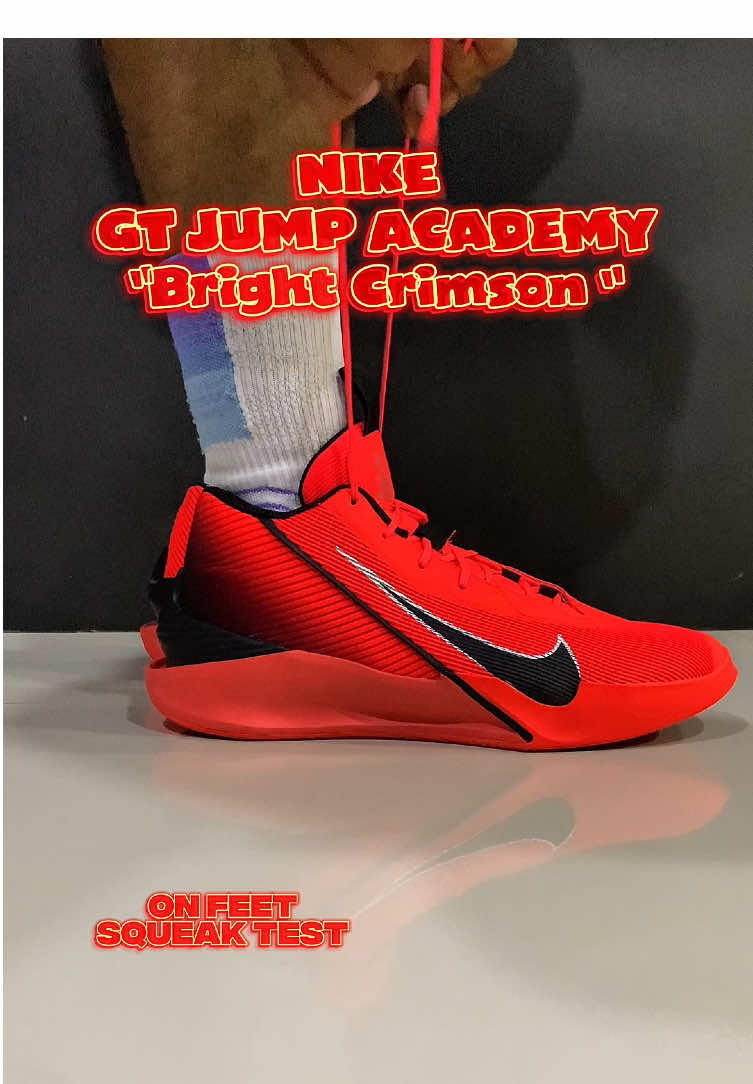 NIKE GT JUMP ACADEMY “Bright Crimson “ ON FEET #shoes #basketball #nike #nikebasketball #NBA #fyp #foryou #onfeet #viral 