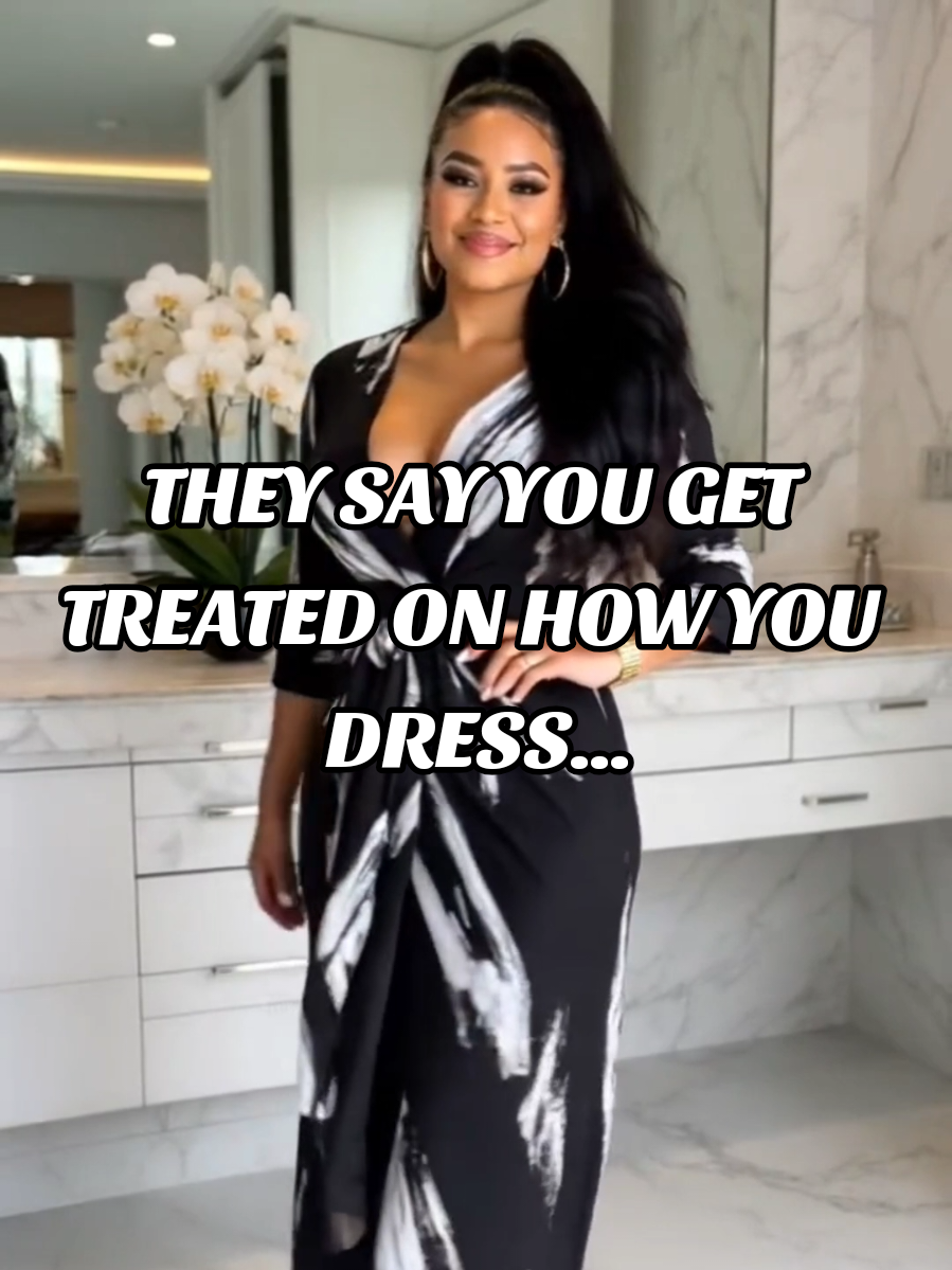 OODT. This wrap dress is giving classy, bold, and boss energy! Perfect for brunch, date night, or that ‘I run this’ moment. Chic fit, flattering waist tie, and a print that turns heads every time! #dresses #TikTokFashion  #affordablefashion #easy #ttsacl #tiktokshopsummersale #viral #dealsforyoudays #summervibes #oodt