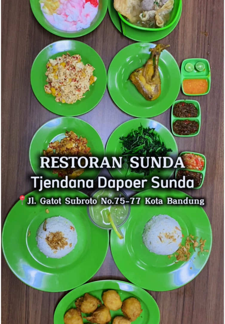 Resto sunda yang vibes nya homey banget Harganya terjangkau dan menu yang sederhana tapi variatif 📍Tjendana Dapoer Sunda Jl. Gatot subroto No.75-77 Kota Bandung #rekomendasikuliner #kulinerbandung #foodies #restoransunda #foodblogger @Resto Sunda Baru yang VIRAL! 