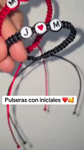 Pulseras con iniciales 🥰❤️