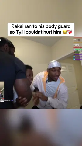 Rakai ran to his body guard so Tylil couldnt hurt him 😂❤️‍🩹 #tylil #rakai #fypシ゚viral #viral #trending #fouryoupage #fyppppppppppppppppppppppp @thetylilshow @2xRakai 