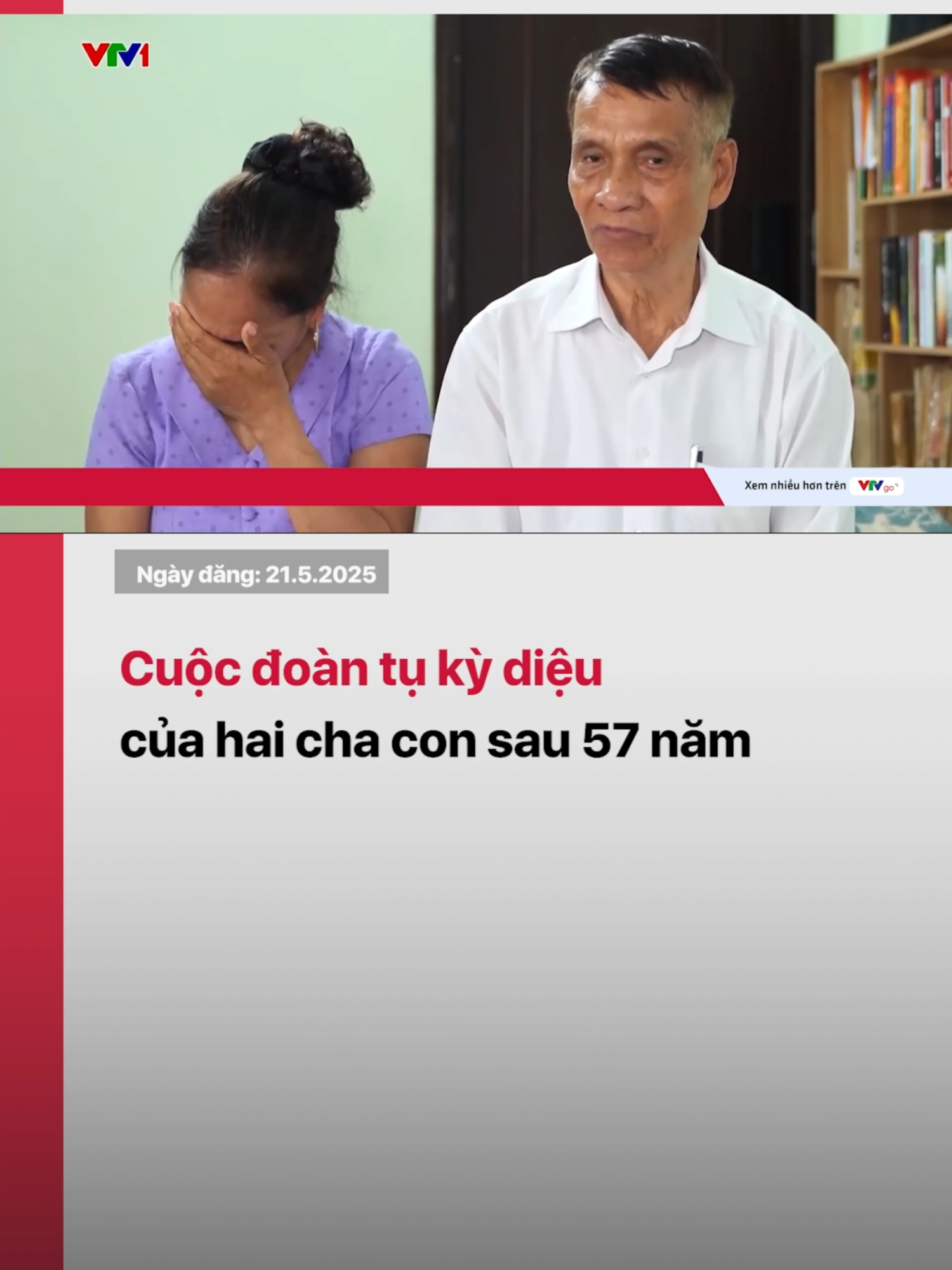Cuộc đoàn tụ kỳ diệu sau 57 năm nhờ hệ thống dữ liệu quốc gia giúp cha con tìm thấy nhau, nối lại tình thân sau gần 6 thập kỷ xa cách #vtvdigital #vtv24 #tiktoknews #tiktokdieuky #xucdong #doantu