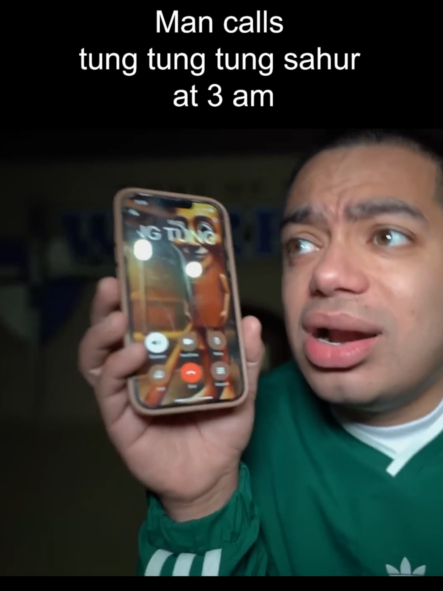 Man calls tung tung tung sahur at 3 am to get his happy meal #tungtungtungsahur #brainrot #funny #meme #fyp #arcadecraniacs #italianbrainrot