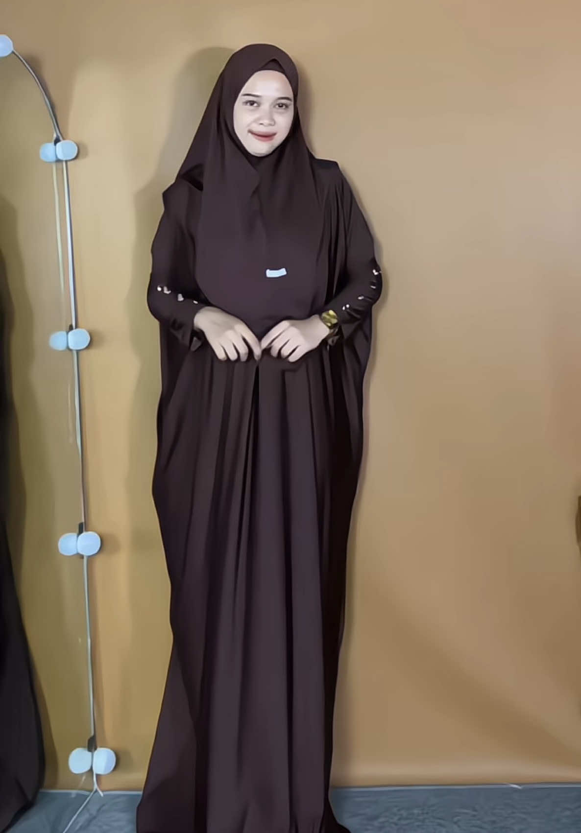 cantiq bet udh include dgn hijabnya🤎💫 #gamisethijab #gamisinara #gamiskekinian #gamissyari 