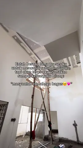 Gapapa sedikit lama yang penting rumah ini bisa jadi sesuai dengan harapanku🥰 #homedekor #rumahimpian #pembangunanrumah #homedecor #rumahmodern #inspirasirumah #rumahidaman 