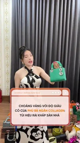 CHOÁNG VÁNG VỚI ĐỘ GIÀU CÓ CỦA PHÚ BÀ NGÂN COLLAGEN: TÚI HIỆU RẢI KHẮP SÀN NHÀ #afamilyshowbiz #amm #huongnhusao #ngancollagen #ngan98