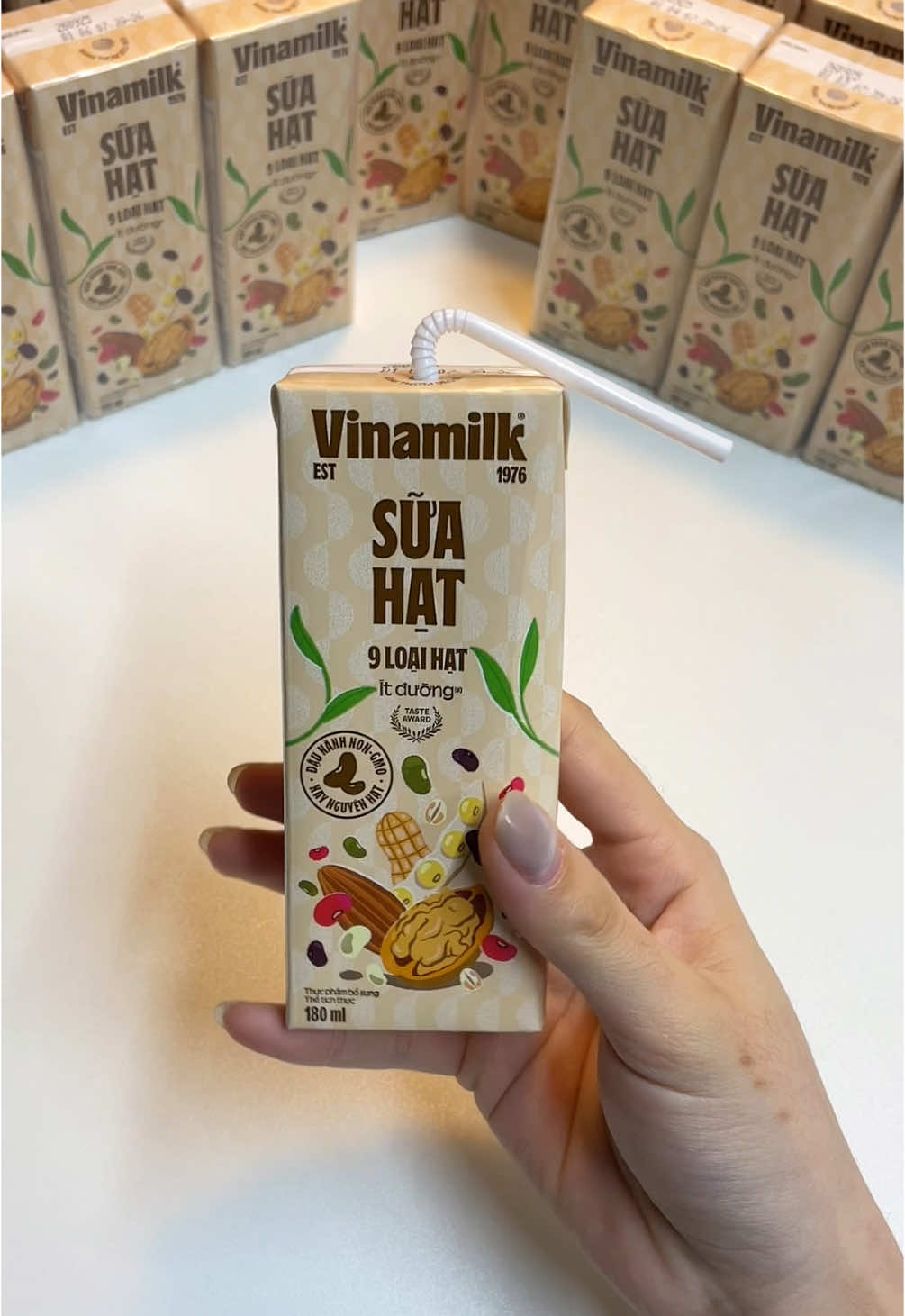 Sữa hạt 9 loại hạt #xuhuong #vinamilk 