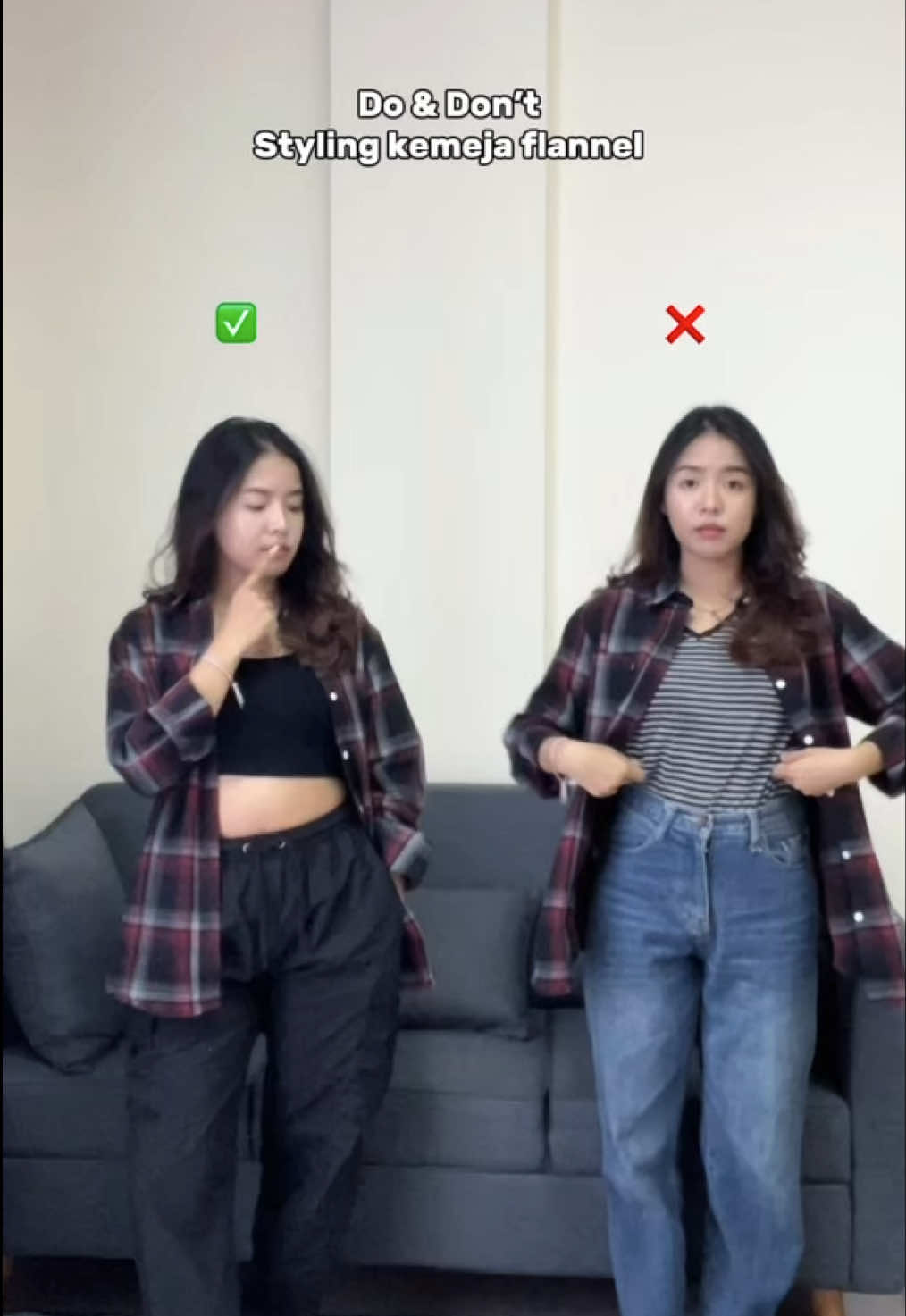 Jangan lakukan hal ini🚫  #brandlokal #broodis #rekomendasi #kemeja #inspirasioutfit #OOTD #fyp #outfitsimple #flannel 