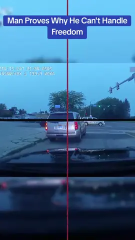 Man Proves Why He Can't Handle Freedom #cops #copsoftiktok 