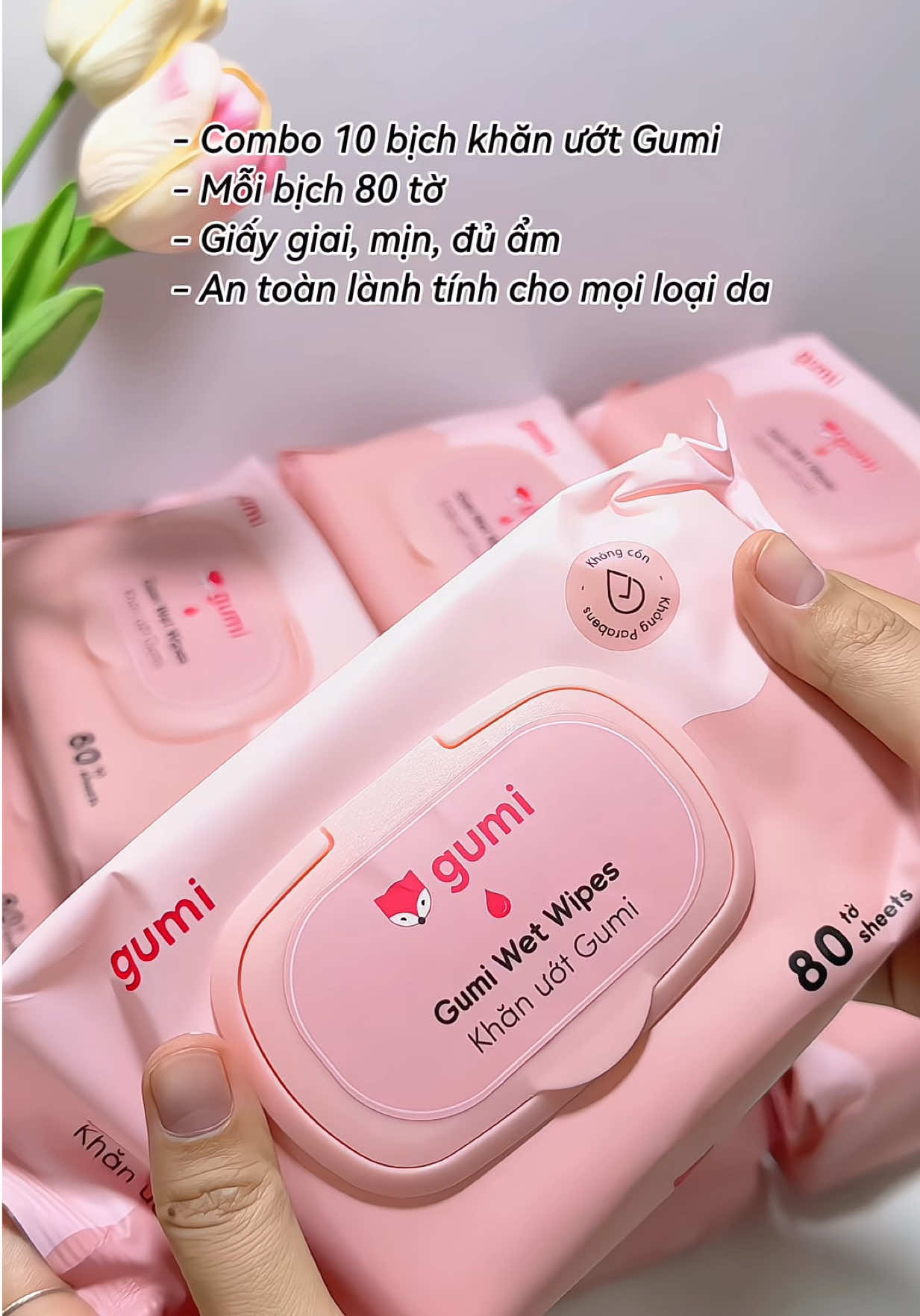 Khăn ướt Gumi an toàn , lành tính #khanuot #khanuotkhongmui #khanuotantoanchobe #khanuotvesinh 