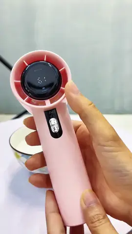 Quạt mini cầm tay M2 5000mAh di động màn hình hiển thị pin có thể sạc gió mạnh 100 tốc độ turbo phản lực #quạtmini