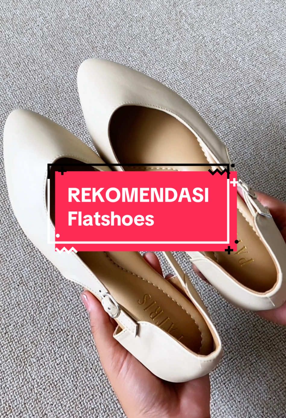 seneng banget dapetin flatshoes nyaman dipake harian 😍🫶🏻❤️#heels #sandal #sandalflat #flatshoes #patris 