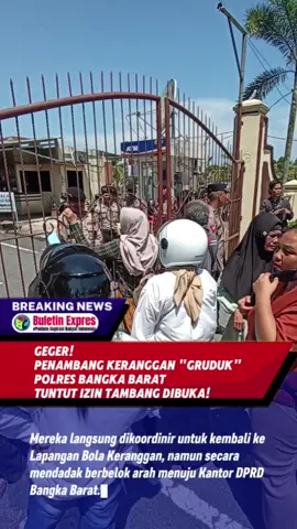 Air Mata Ibu-Ibu Tumpah Di Depan Polres! Ratusan Penambang Keranggan Teriakkan Keadilan Ekonomi, Ancam Aksi Lebih Besar!