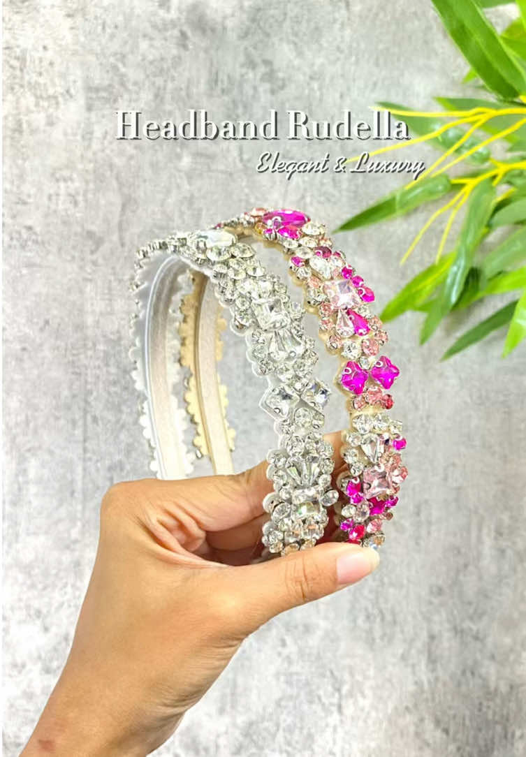 “Headband Rudella” Salah satu rekomendasi headband kristal ukuran ramping di 2,5 cm 😍 #velmorra #headband #aksesoristrendi #hairaccessories #Guncang66SpecialGajian