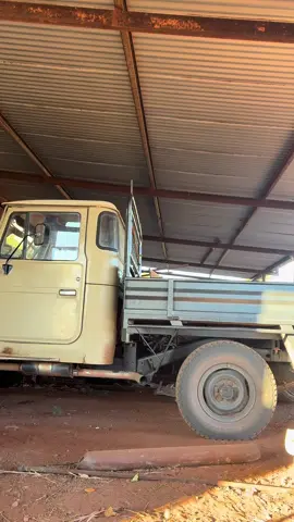Cold start on the landcruiser #hj #47 #landcruiser #40serieslandcruiser #soot #sooty #exhaust #builtnotbought #coldstart #farm #ute #4x4 ##offroad4x4 #rig #1980s #fyp #foryou #viral #2h 