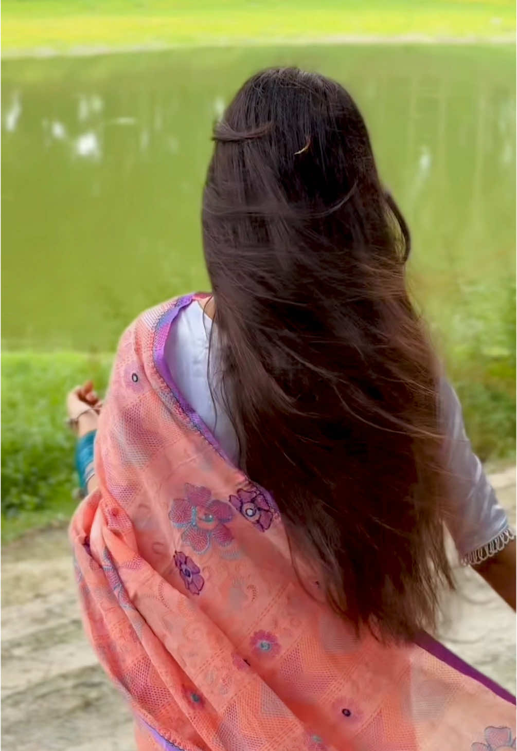 Something new🪷 #saree#bangladesh#reels#🌕#tiktok #viral #foryou 