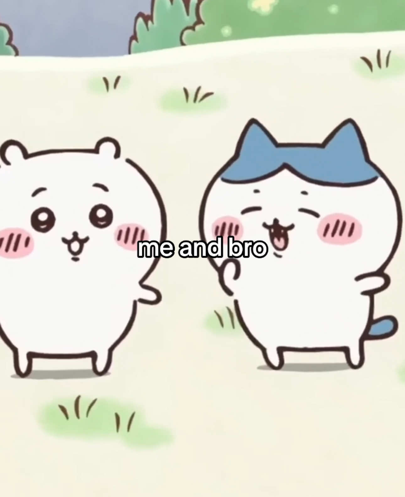 cute chiikawa merch in my bio :3 #chiikawa #hachiware #usagi #ちいかわ #cute #friends #duos #silly #fypシ 