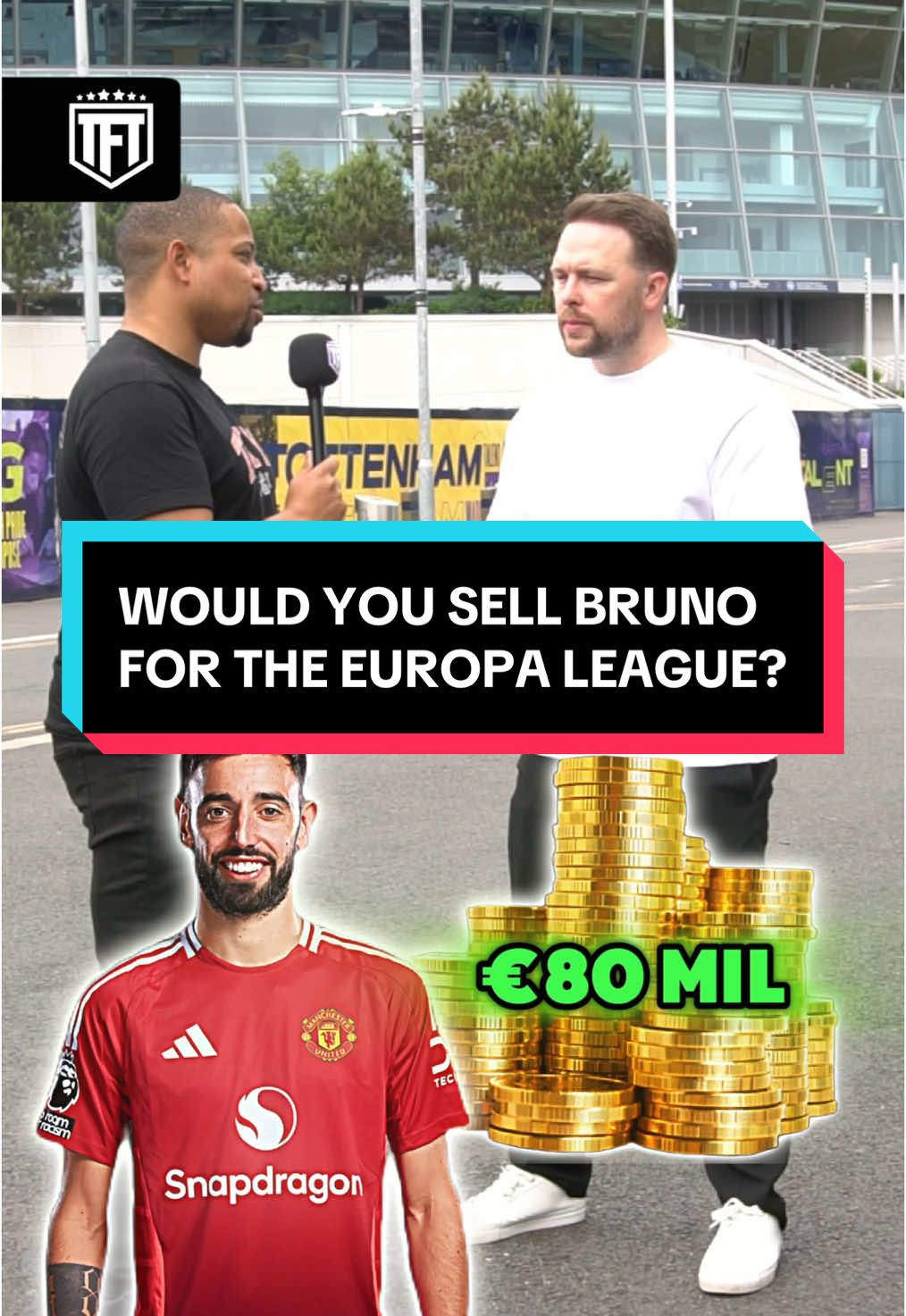 Man United Fans: 🔴⚫️ Would you WIN the Europa League, if it meant SELLING Bruno Fernandes for €80 Million in the summer? 🤔👀 #europaleague #europaleaguefinal #brunofernandes #mufc #manunited #manchesterunited #manunitedfans #manutd 