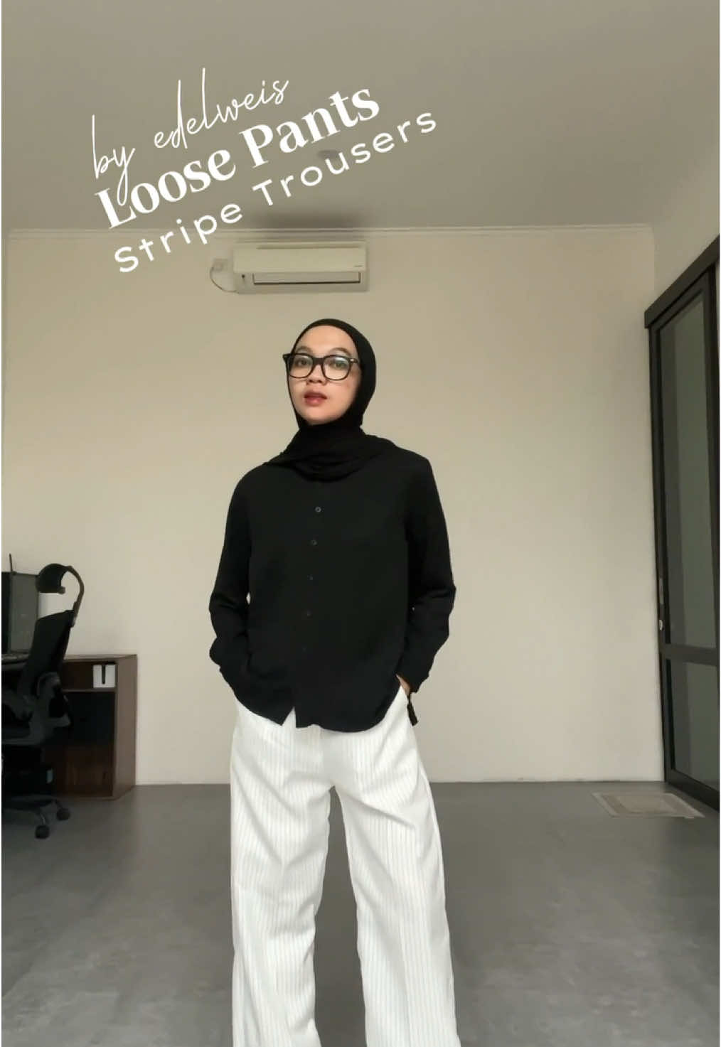Loose pants yang nyaman banget dipake #loosepants #trousers #trouser #kulot #celanawanita #OOTD 