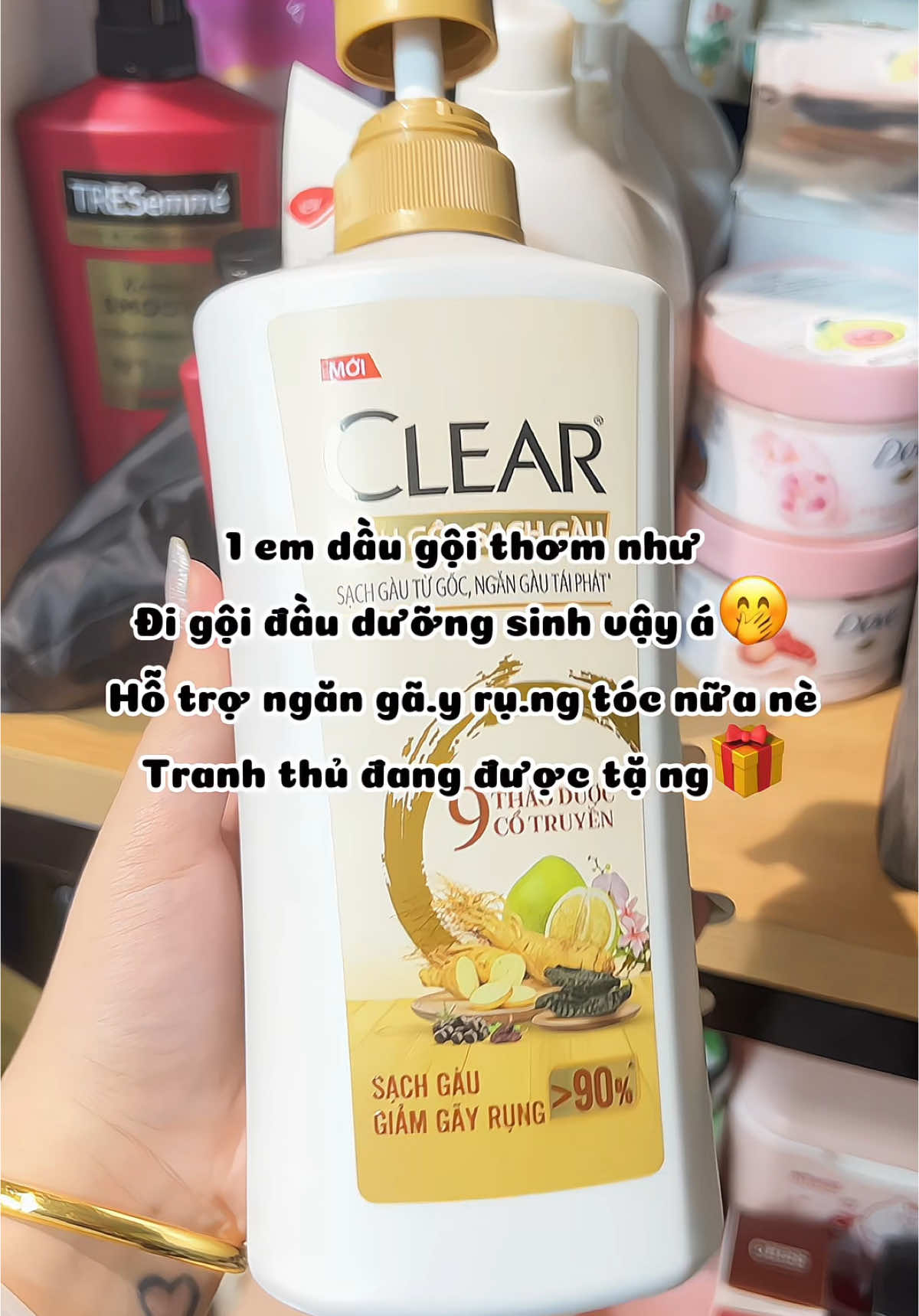 Mùi siu thư giãn lun á 💕 #clear #clear9thaoduoc #daugoithaoduoc #daugoi #xh #viral #hot #anhnhi 