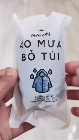 Áo mưa bỏ túi nhỏ gọn tiện lợi #aomua #aomuabotui #aomuatienloi #xuhuong 