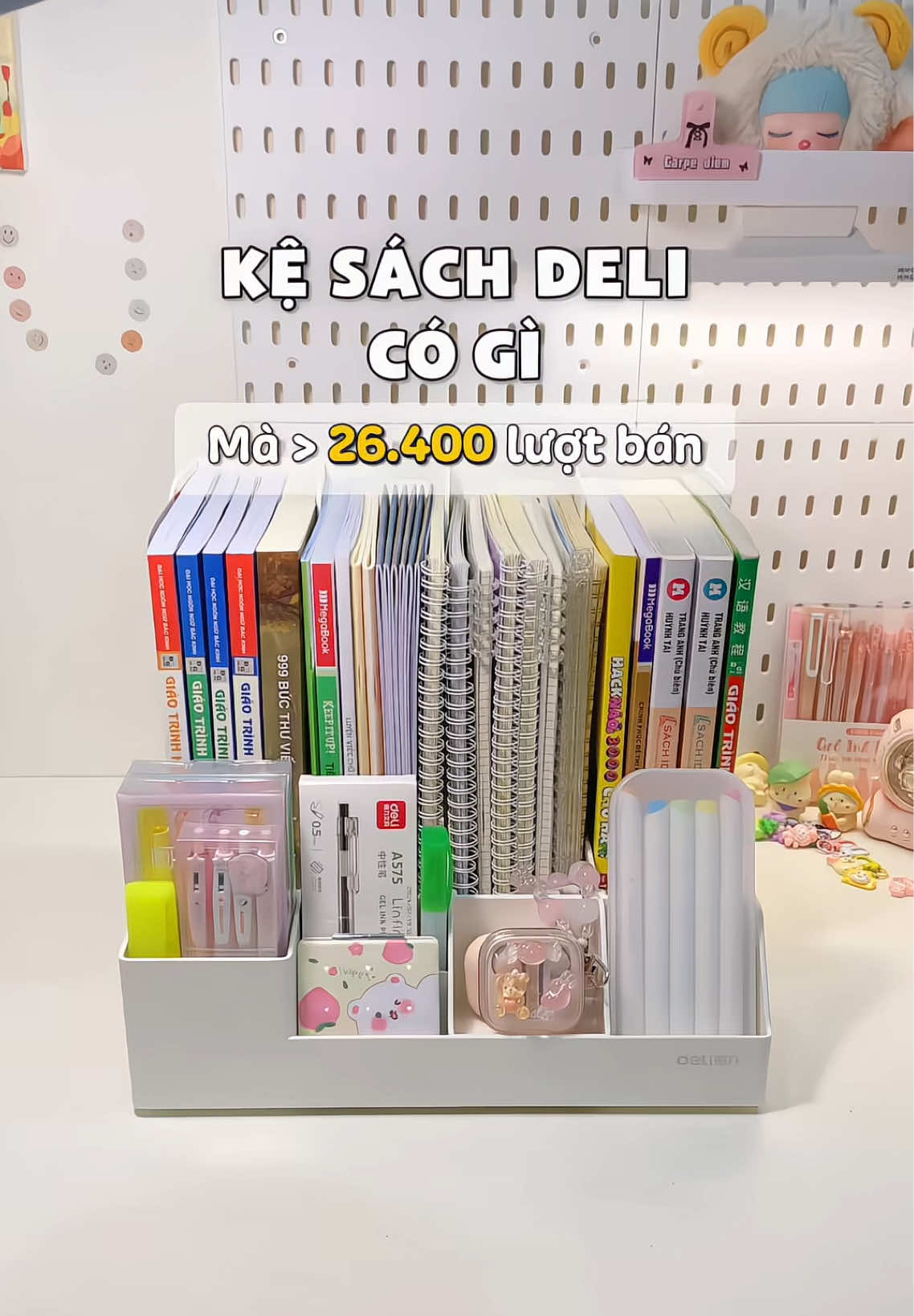 Hơn 26.000 lượt bán, quá trời quá đất!!! #kesach #kesachdeban #kesachmini #kedungsach #deskdecor #review #dodunghoctap #deli #vanphongpham #cangcang 