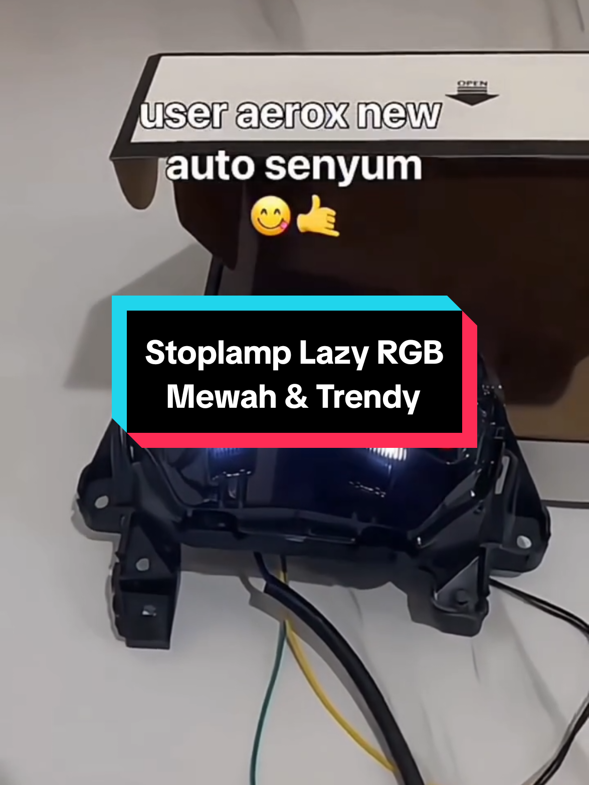 Lampu Stoplamp lazy RGB Lumatail X-Case Yamaha Aerox New  #stoplamplazy #stoplamprgb #stoplampxcase #stoplampled #stoplamp3in1 #lampustopvariasi #lampustoprem #aeroxnew #aerox155 #aeroxmodifikasi #aeroxindonesia #aeroxproper #variasimotor #modifikasimotor #sparepartmotor #aksesorismotor #sukucadangmotor #trendmotor 