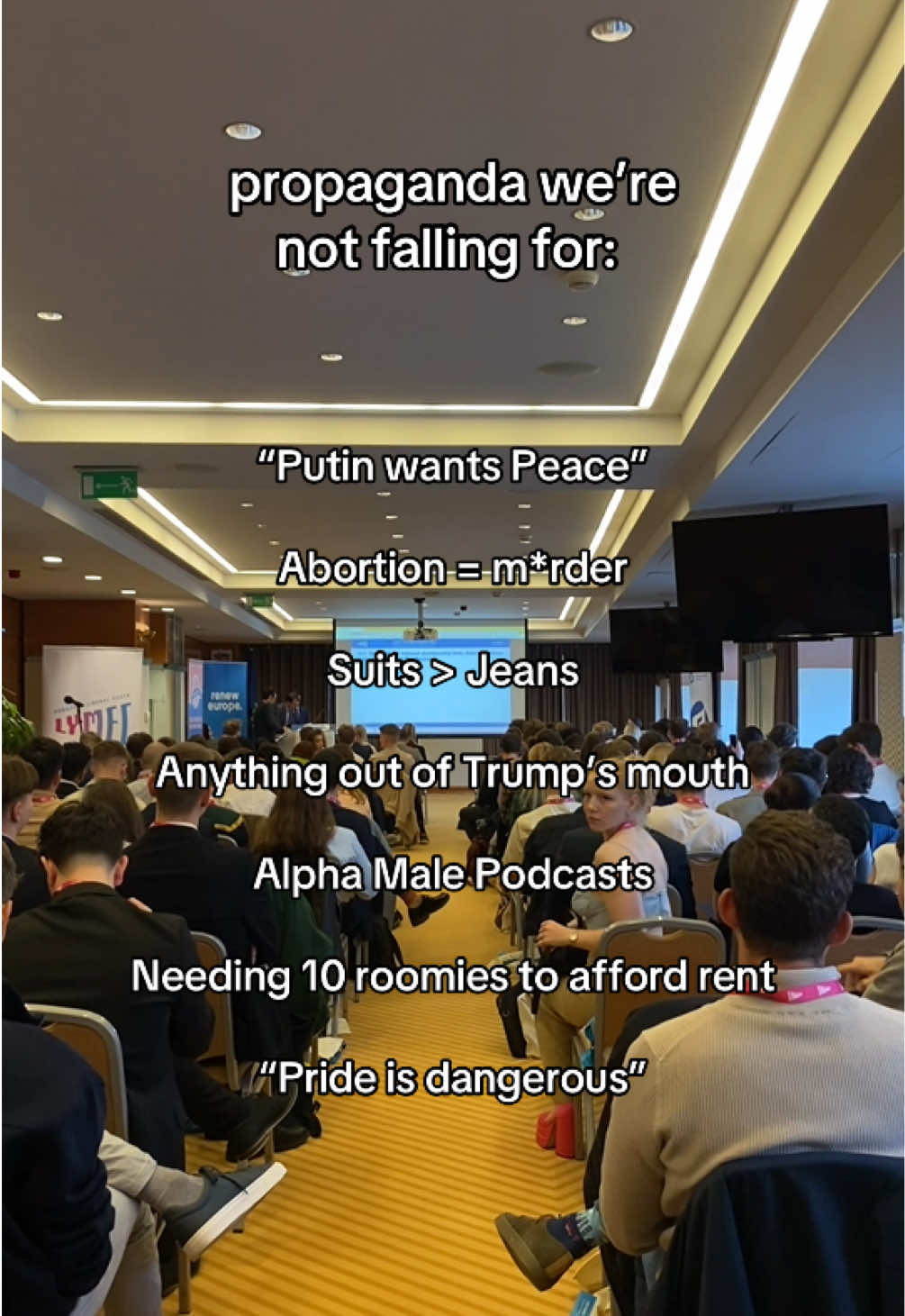 No ripped jeans though ❌ Let’s keep fact-checking 👏  #youthinpolitics #europeanyouth #propagandaimnotfallingfor #liberalsoftiktok 