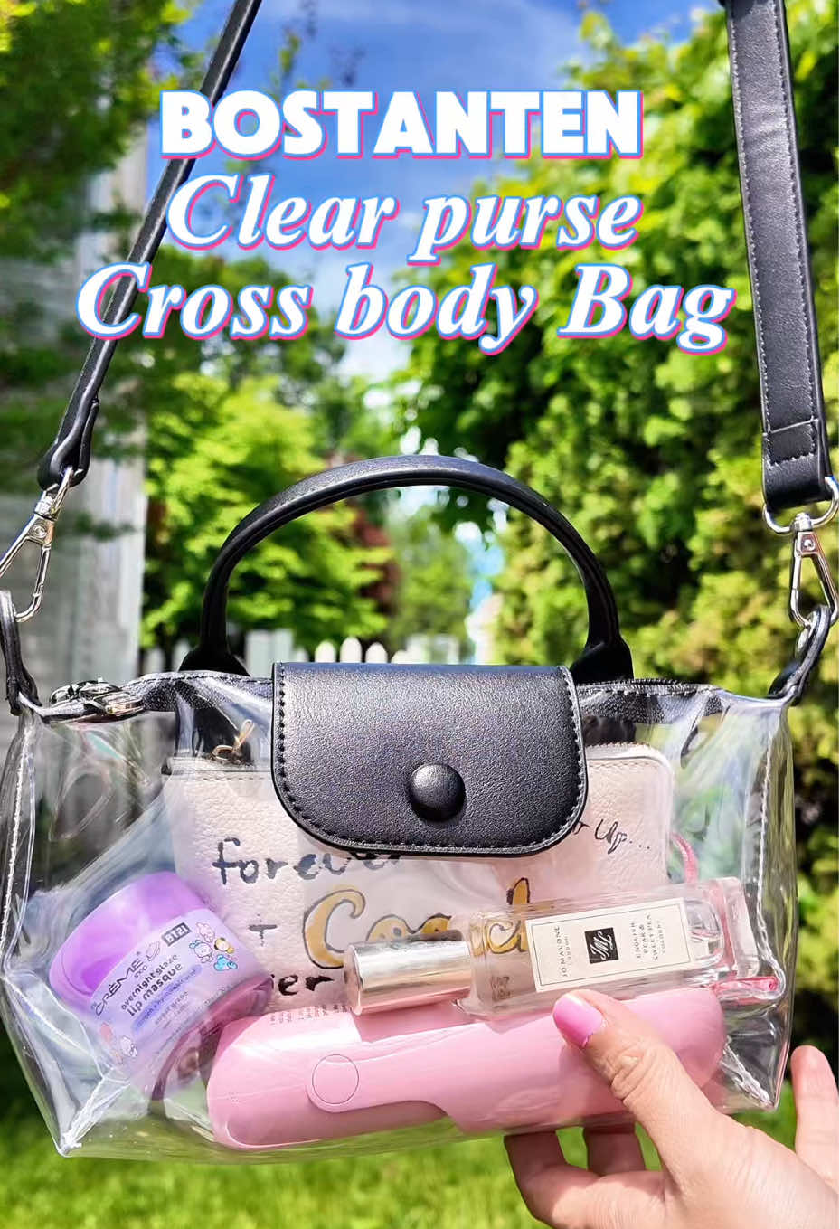 BOSTANTEN Clear Bag for Stadium  Small Crossbody Purse Handbags for Concerts #crossbodybag #crossbodybags #concertpurse #stadiumbag 