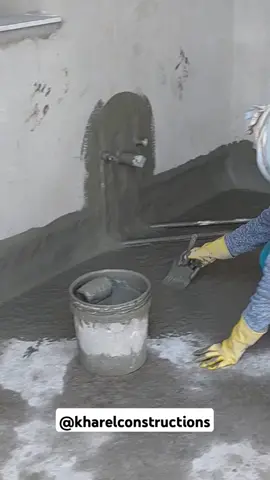 Waterproofing in Nepal. #waterproofing #waterproofingchemicals #cementadmixtures #cementchemicals #terracewaterproof #waterproofcoating #waterprooftechniques #houseconstructioninnepal  #buildingconstructioninnepal  #engineerpurushottamkharel  #er_purushottam_kharel  #kharelconstructions 