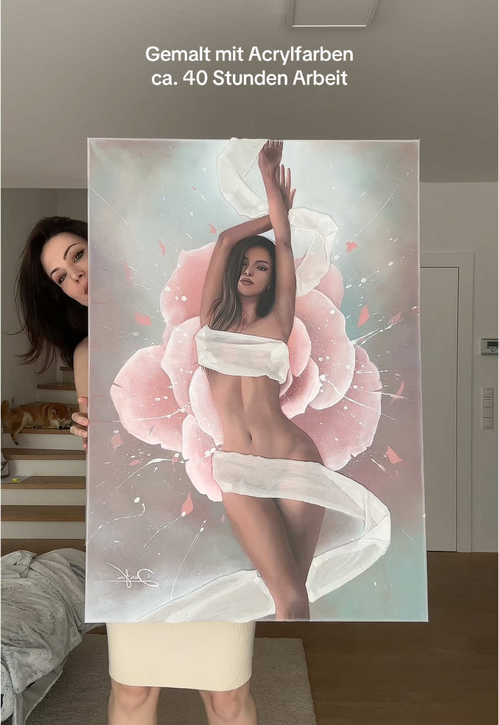 Meinung? ☺️ #kunst #malen #künstlerin #acrylmalerei #fyp #artoftiktok 