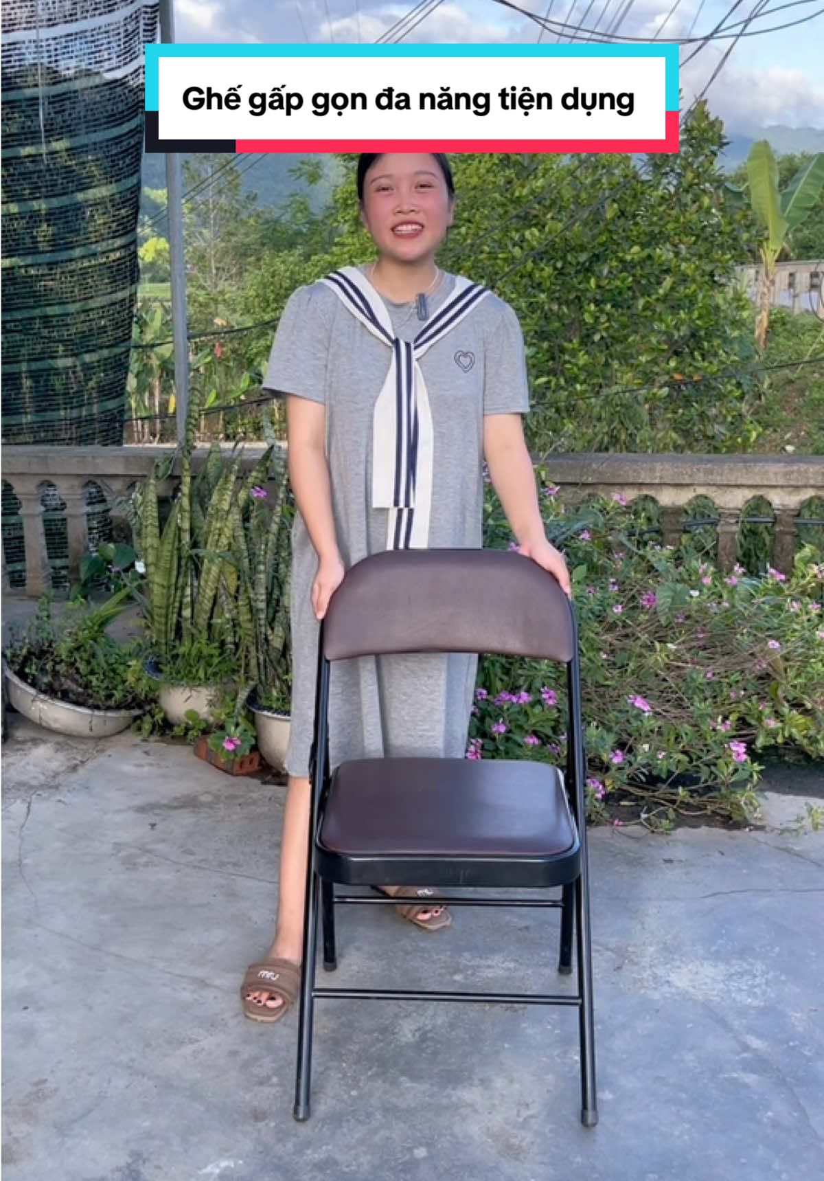 Ghê gấp gọn đa năng tiện dụng nhanh tay mua nào mọi người ơi#ghegapgon #ghegapgondanang #ghevanphong #xuhuong 