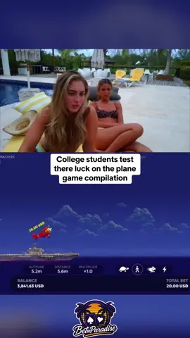 College students test there luck on the plane game compilation #kickstreaming 