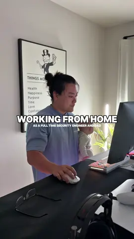 Day in the life of a work from home dad & security engineer 👨‍💻👶 #cybersecurity #workfromhome #dadlife #dailyvlog #babysitting #dayinthelife #ditl #fyp #morning #virginia