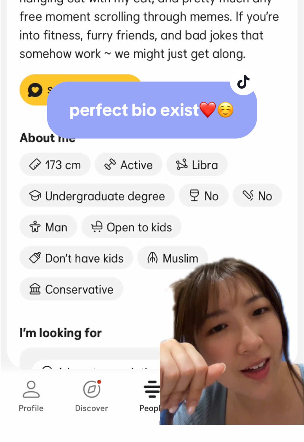 i live for good bios like this uwu 🤗 #bumble #bumblematch #bumbledate #datingapps #pickupline #datingstorytime 