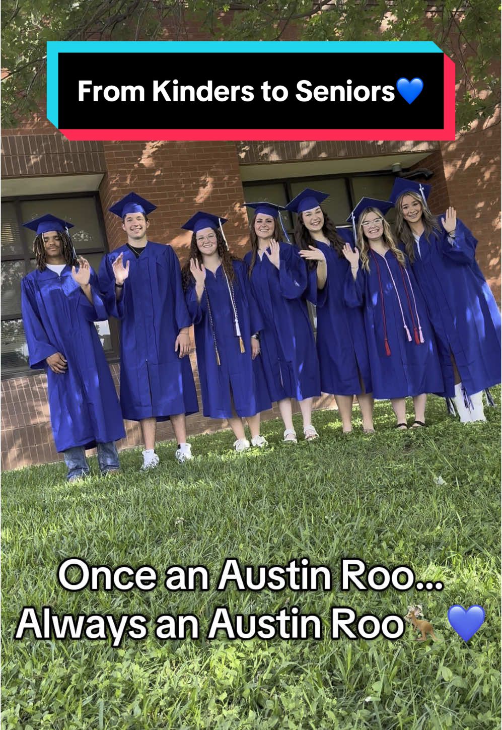 They grow up too fast…💙 #endoftheyear #senioryear #seniorwalk #teachersoftiktok #graduate #classof2025 