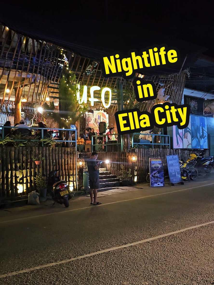 Nightlife in Ella City, Sri Lanka 🇱🇰✨🌃  Follow us for more inspiring videos😍. #Ella #SriLanka #Nightlife #Travel #Adventure 