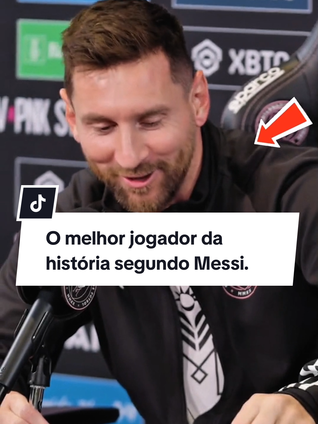O melhor jogador da história segundo Messi. #futebol #messi #futebolbrasileiro 