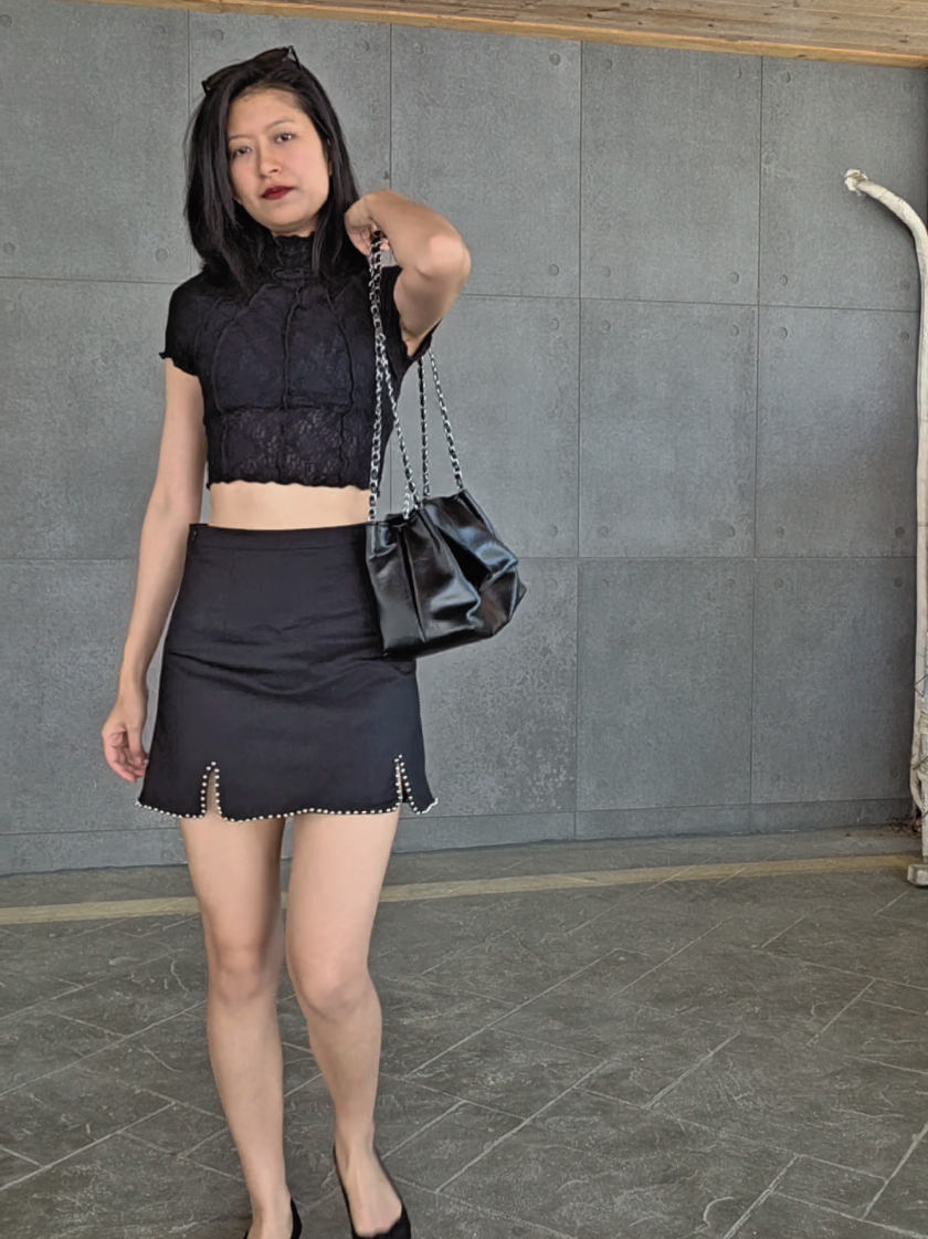 Wednesday fit 🌸🏴👗 #OOTD #fyp #fypnepal💜🇳🇵 #fitcheck 