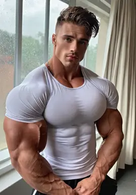 Handome extrem muscular male with massive muscle #hunkdump #ai #muscle #bodybuilding #Fitness #trending #gym #foryou #viral #fyp #tiktok #hunk #GymTok #sickpack #flexing #biceps #bodybuilder 