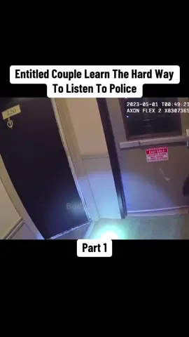 Entitled Couple Learn The Hard Way To Listen To Police #cops #copsoftiktok 
