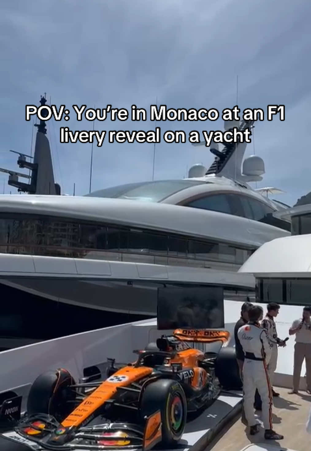So many yachts 😅 #f1 #formula1 #mclaren #monaco 