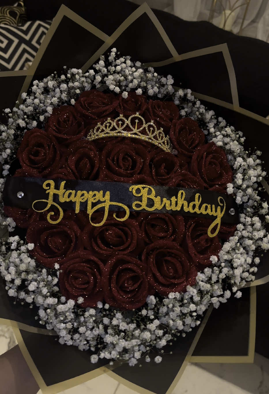 ❤️ #fyp #foryoupage #london #flowerbouquet #glitterroses #happybirthday #viral #tutorial 