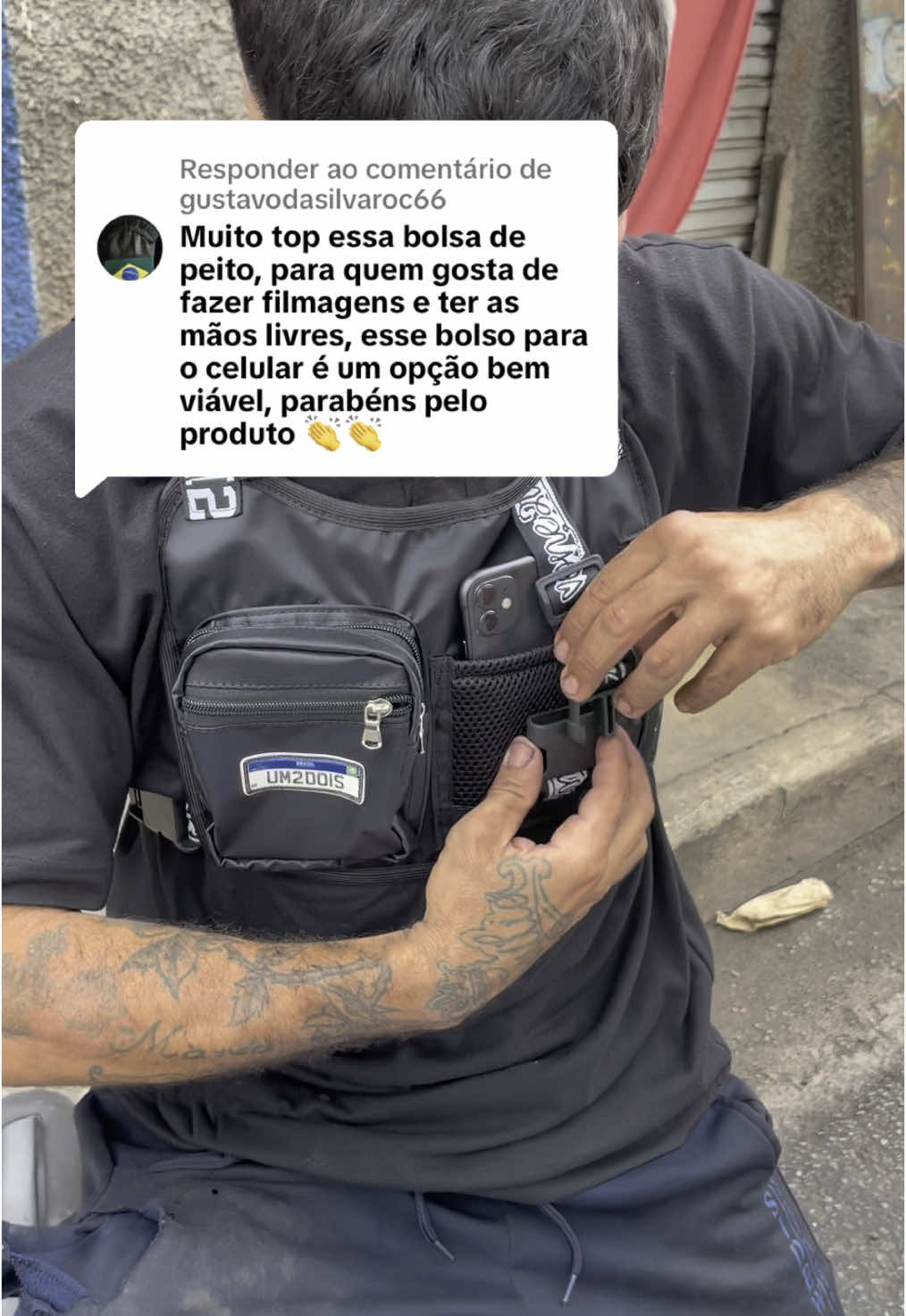 Respondendo a @gustavodasilvaroc66  Tamojunto ❤️ #bag #colete #moto 