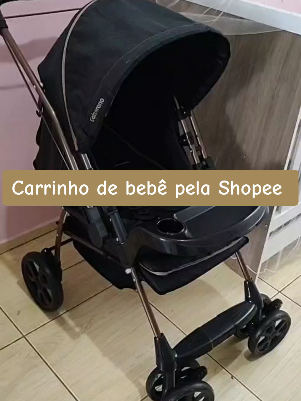 Carrinho de bebê pela Shopee #bebe #carrinho #enxoval #shopee 