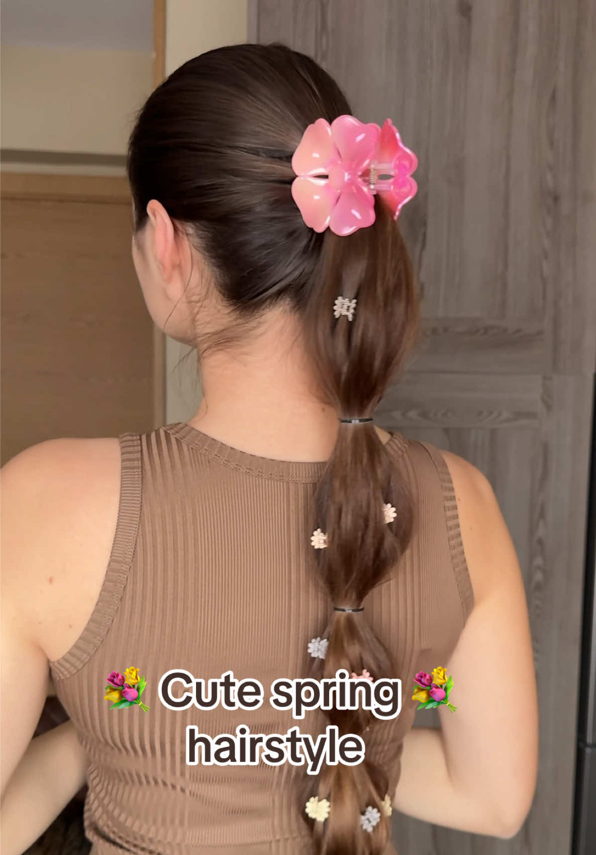 Spring hairstyle 🌸💐#easyhairstyles #hairstyletutorial #pinteresthairstyles #lifehacks #longhair #hairgloss #hairideas 